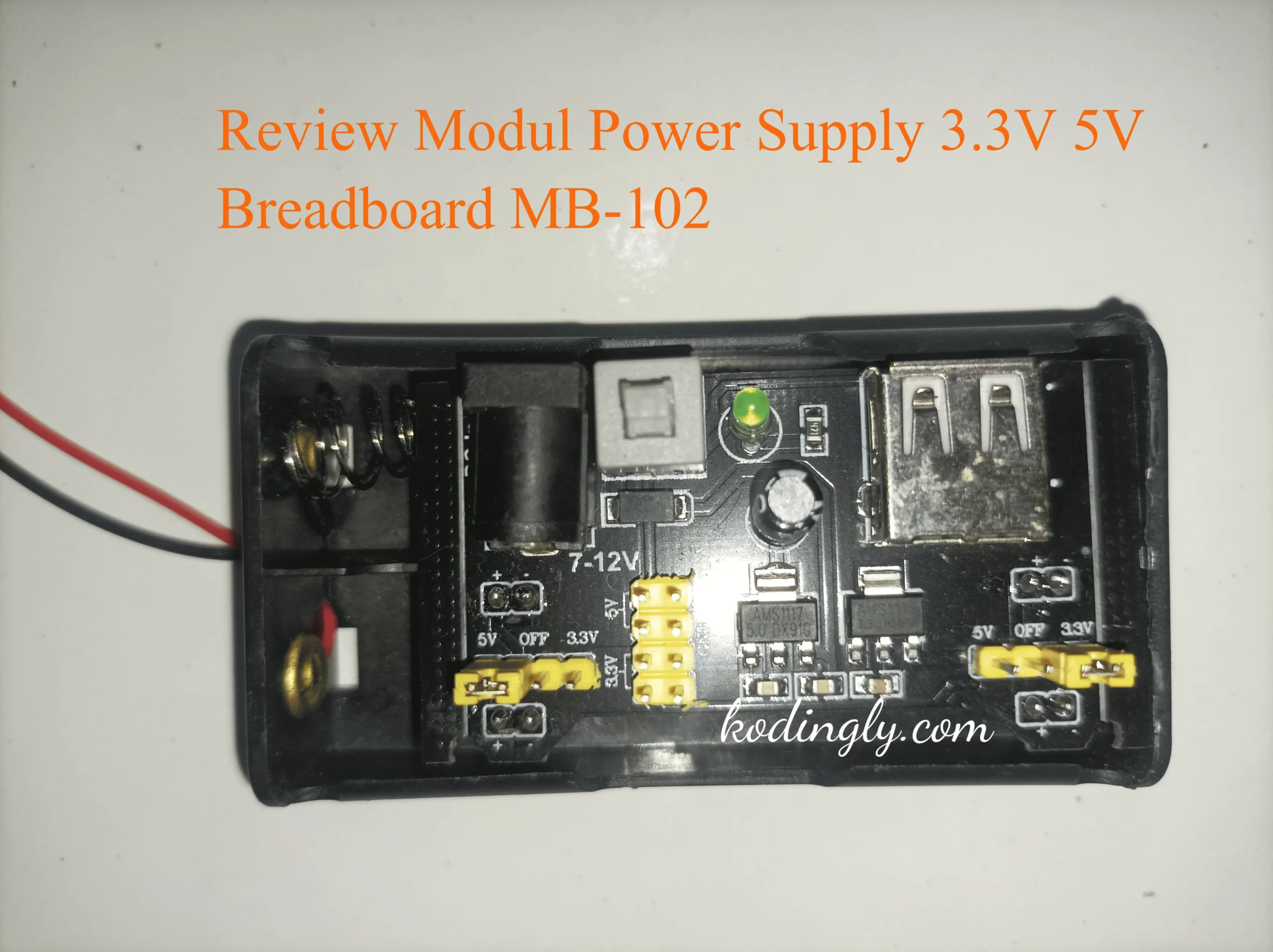 Review Modul Power Supply 3.3V 5V Breadboard MB-102