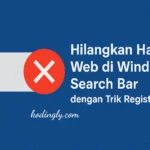 Hilangkan Hasil Web di Windows Search Bar dengan Trik Registry Ini