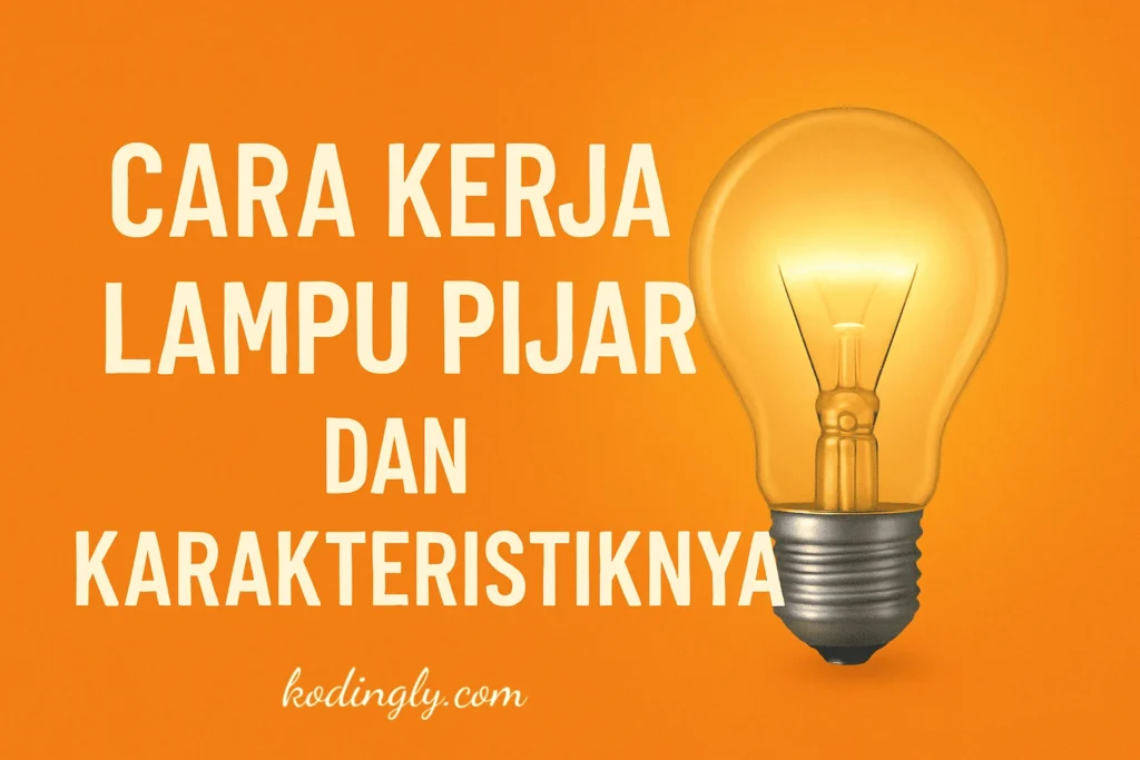 Cara Kerja Lampu Pijar dan Karakteristiknya