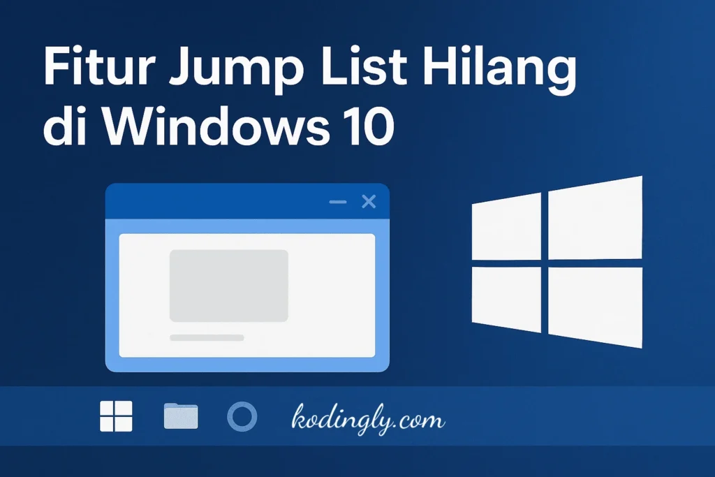 Fitur Jumplist Hilang di Windows 10 Setelah Update April 2025