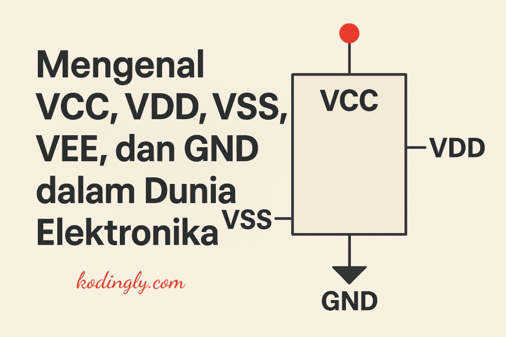 Mengenal VCC, VDD, VSS, VEE, dan GND dalam Dunia Elektronika